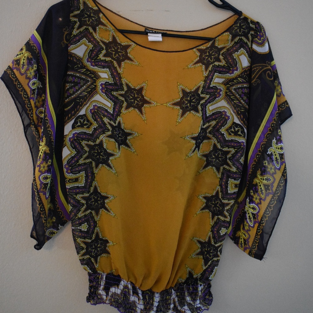 Wet Seal paisley sheer blouse- small